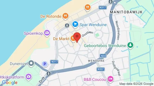 Apartments for rent i De Haan - kort over placeringen