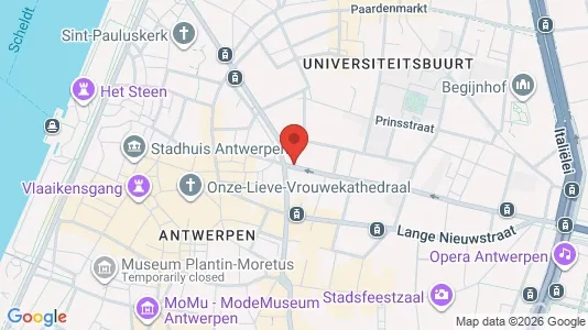 Apartments for rent i Stad Antwerp - kort over placeringen