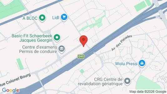 Apartments for rent i Brussels Evere - kort over placeringen