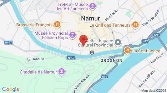 Apartments for rent i Namen - kort over placeringen
