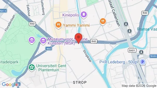Apartments for rent i Stad Gent - kort over placeringen