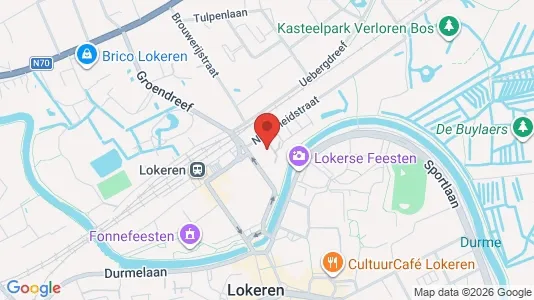 Apartments for rent i Lokeren - kort over placeringen
