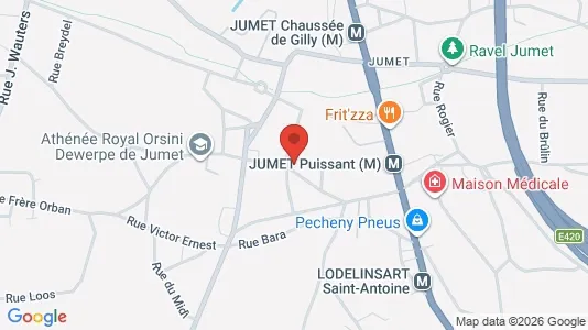 Apartments for rent i Charleroi - kort over placeringen