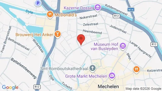 Apartments for rent i Mechelen - kort over placeringen