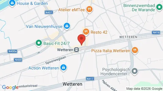 Apartments for rent i Wetteren - kort over placeringen