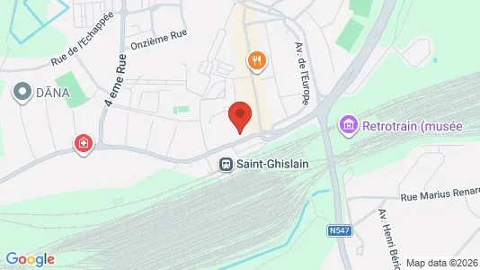 Apartments for rent i Saint-Ghislain - kort over placeringen