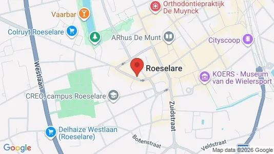 Apartments for rent i Roeselare - kort over placeringen