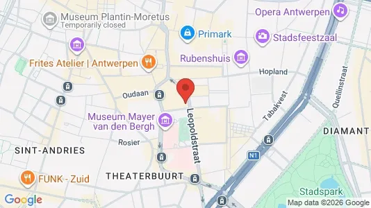 Apartments for rent i Stad Antwerp - kort over placeringen
