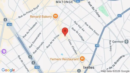 Apartments for rent i Brussels Elsene - kort over placeringen