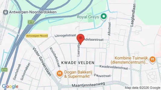 Apartments for rent i Antwerp Merksem - kort over placeringen