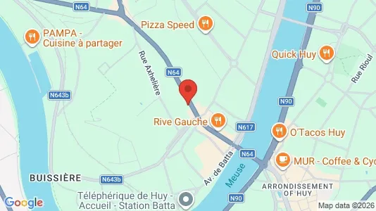 Apartments for rent i Hoei - kort over placeringen