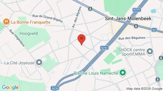 Apartments for rent i Brussels Sint-Jans-Molenbeek - kort over placeringen