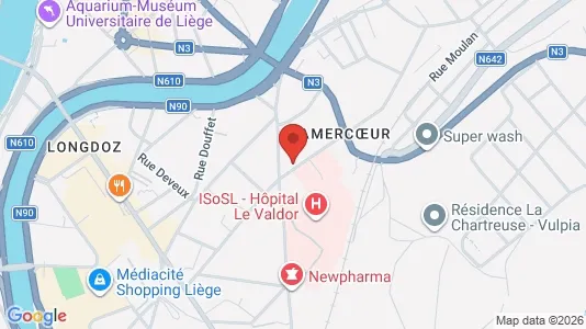 Apartments for rent i Luik - kort over placeringen
