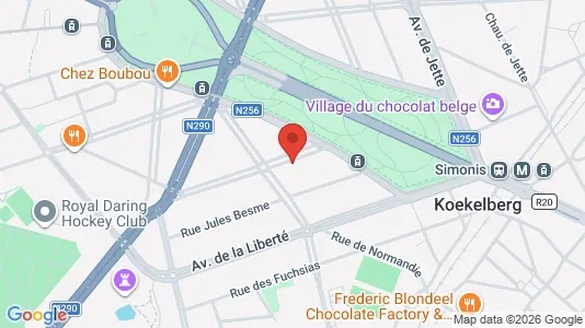 Apartments for rent i Brussels Koekelberg - kort over placeringen