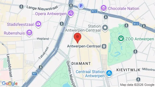 Apartments for rent i Stad Antwerp - kort over placeringen