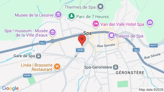Apartments for rent i Spa - kort over placeringen