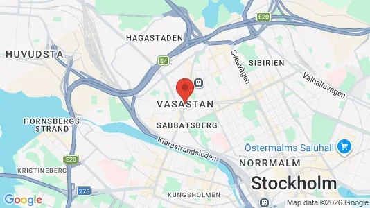 Houses for rent i Vasastan - kort over placeringen