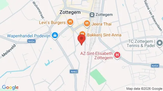 Apartments for rent i Zottegem - kort over placeringen