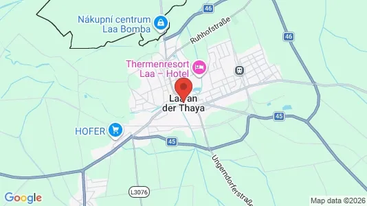 Apartments for rent i Laa an der Thaya - kort over placeringen