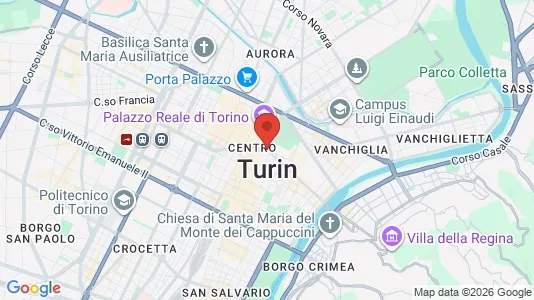 Apartments for rent i Turin - kort over placeringen