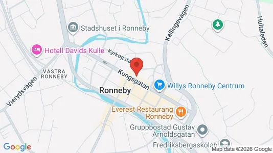 Apartments for rent i Ronneby - kort over placeringen