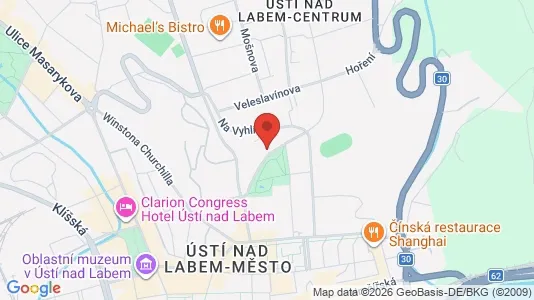 Apartments for rent i Ústí nad Labem - kort over placeringen