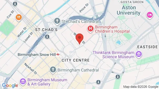 Apartments for rent i Birmingham - West Midlands - kort over placeringen