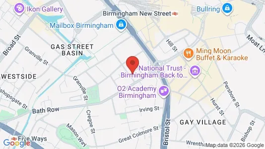Apartments for rent i Birmingham - West Midlands - kort over placeringen