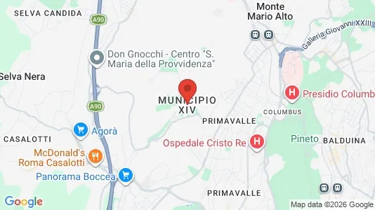 Apartments for rent i Roma Municipio XIV – Monte Mario - kort over placeringen
