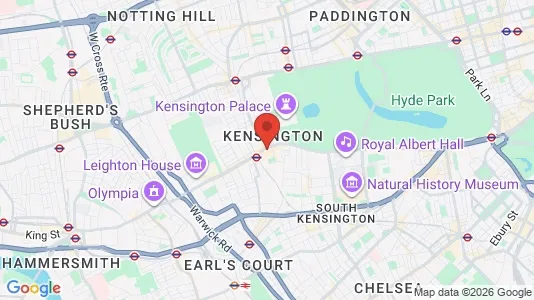 Apartments for rent i London W8 - kort over placeringen