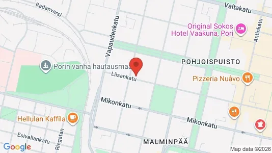Apartments for rent i Pori - kort over placeringen