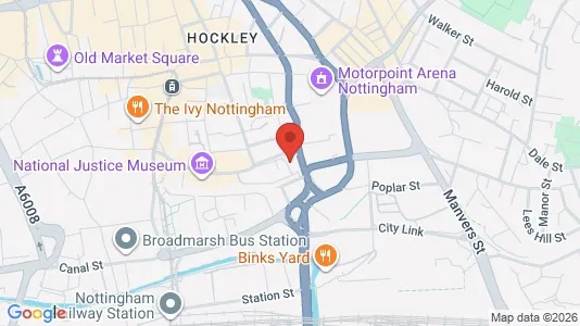 Apartments for rent i Nottingham - Nottinghamshire - kort over placeringen