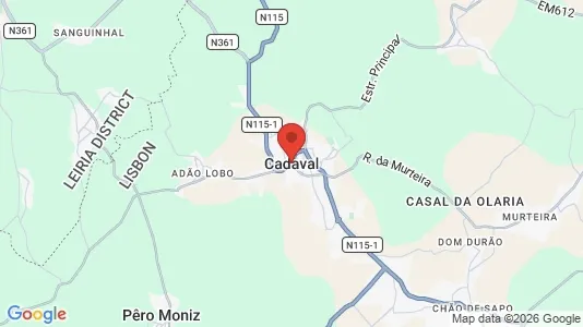 Apartments for rent i Cadaval - kort over placeringen