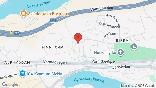 Apartments for rent i Nacka - kort over placeringen