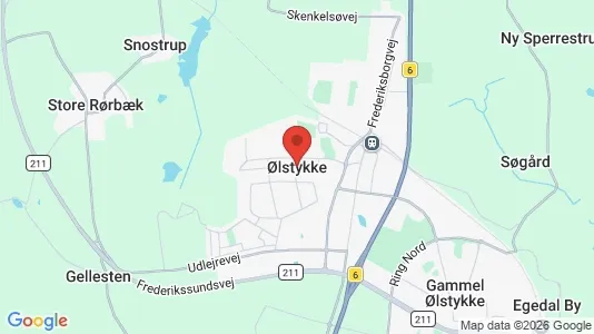 Apartments for rent i Ølstykke - kort over placeringen