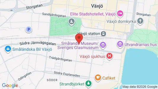 Apartments for rent i Växjö - kort over placeringen