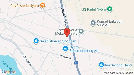 Apartments for rent i Nybro - kort over placeringen