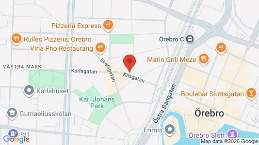 Apartments for rent i Örebro - kort over placeringen