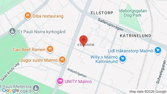 Apartments for rent i Malmö City - kort over placeringen