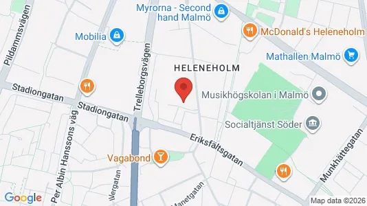 Apartments for rent i Sofielund - kort over placeringen