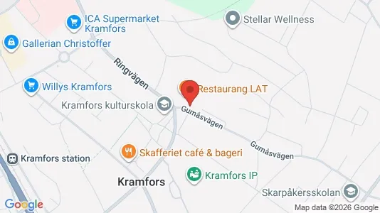 Rooms for rent i Kramfors - kort over placeringen