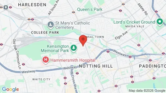 Houses for rent i London W10 - kort over placeringen