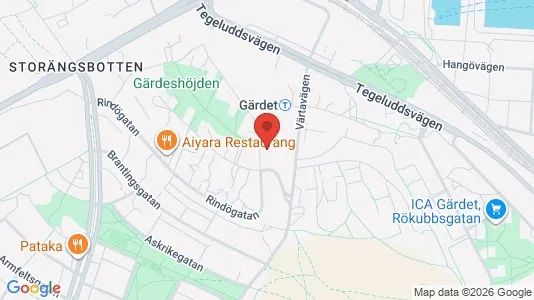 Apartments for rent i Gärdet/Djurgården - kort over placeringen