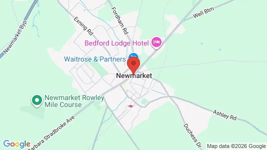 Apartments for rent i Newmarket - Suffolk - kort over placeringen