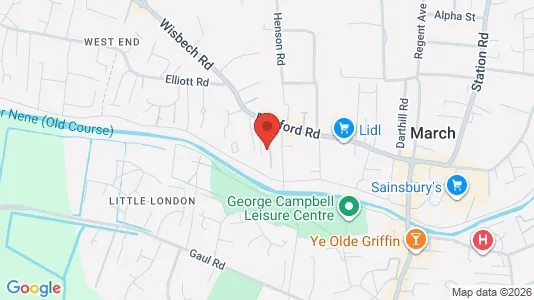 Apartments for rent i March - Cambridgeshire - kort over placeringen