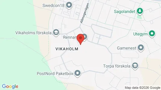 Apartments for rent i Växjö - kort over placeringen
