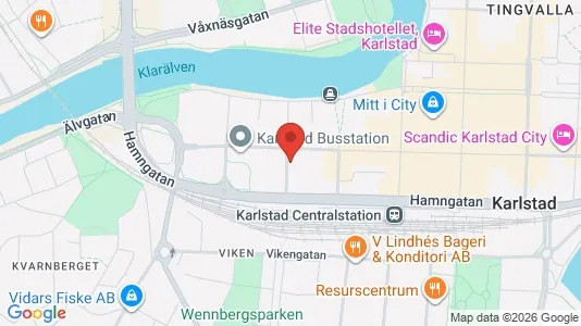 Apartments for rent i Karlstad - kort over placeringen