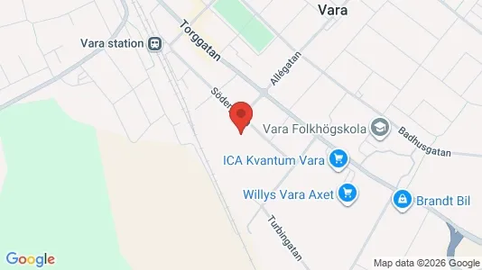 Apartments for rent i Vara - kort over placeringen