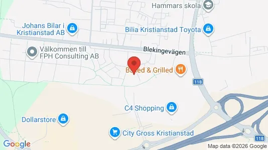 Apartments for rent i Kristianstad - kort over placeringen
