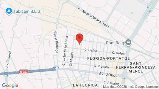 Apartments for rent i Alicante/Alacant - kort over placeringen